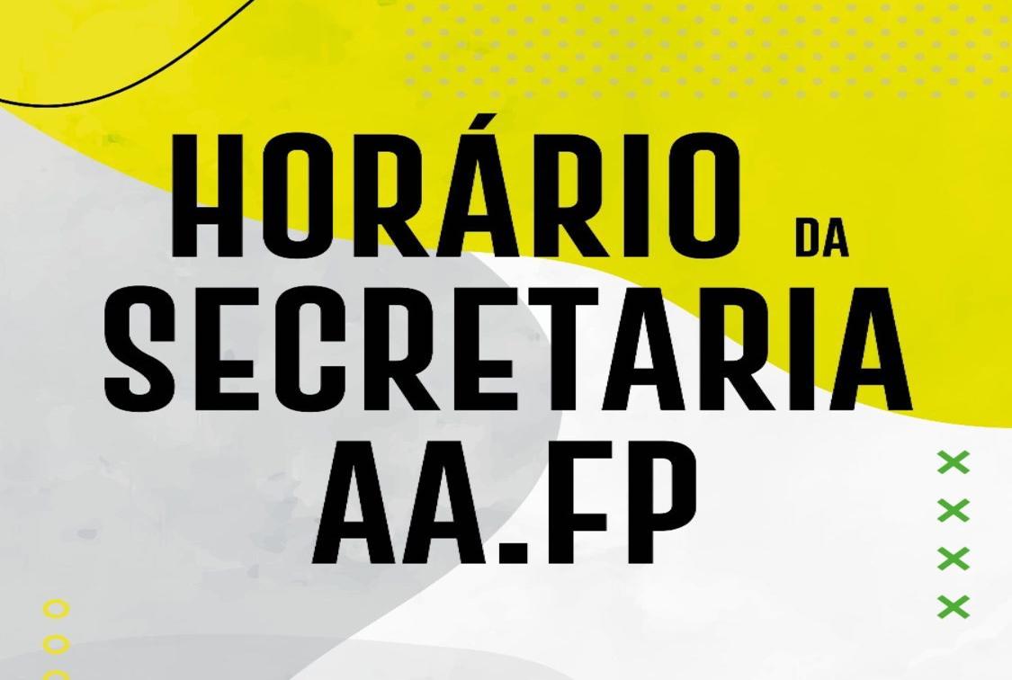 Horario da Secretaria AA.FP